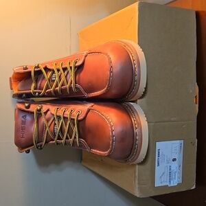 HISEA Men's Steel Toe Cap Boots Size 9M NWT